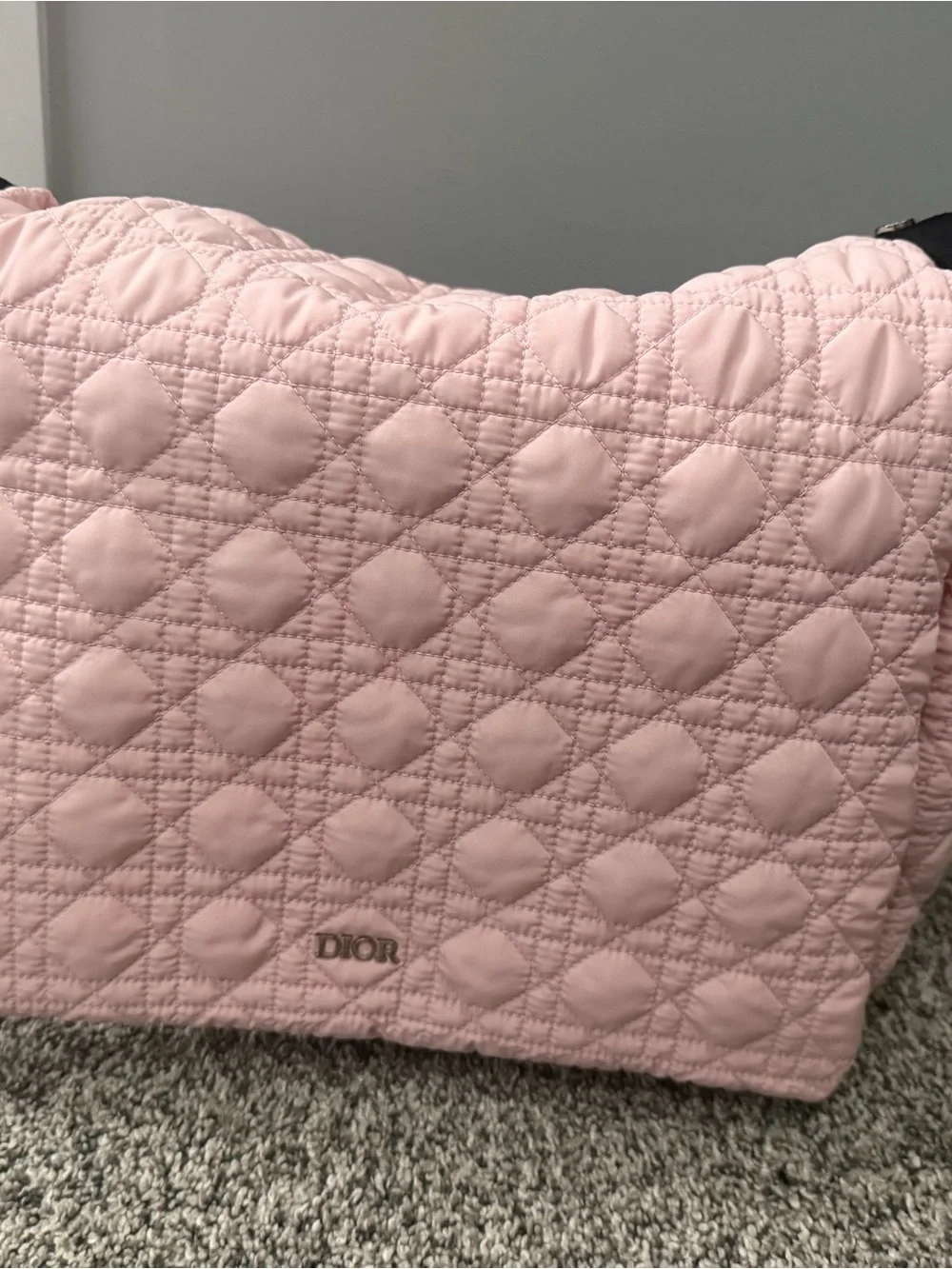Dior Quilted Light Pink Saddle Shoulder Bag